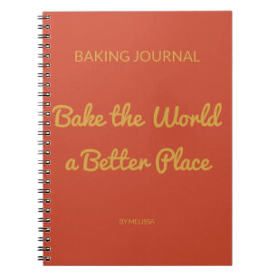 Baking Journal Terracotta & Mosterdgeel Notitieboek