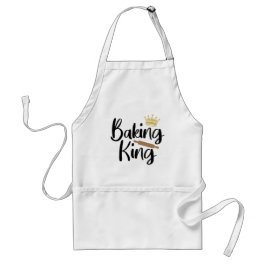 Baking King // Fun Baking Quote Standaard Schort