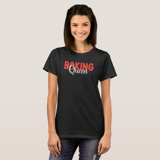 Baking koningin t-shirt (Voorkant volledig)