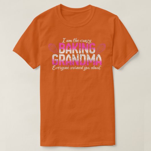 Baking Lover Funny Grandma T-shirt (Design voorkant)