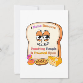 Baking Lovers Gift: Ik bak omdat mensen slaan Kaart