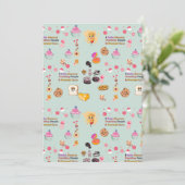 Baking Lovers Gift: Ik bak omdat mensen slaan Kaart (Staand voorkant)