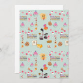 Baking Lovers Gift: Ik bak omdat mensen slaan Kaart (Voorkant / Achterkant)