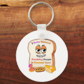 Baking Lovers Gift: Ik bak omdat mensen slaan Sleutelhanger (Voorkant)