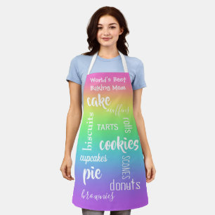 Baking mam Rainbow Apron Schort