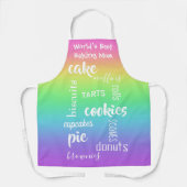 Baking mam Rainbow Apron Schort (Voorkant)