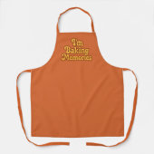 Baking Memories oranje bruin Schort (Voorkant)