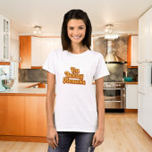 Baking Memories oranje bruine retro 70's stijl T-shirt