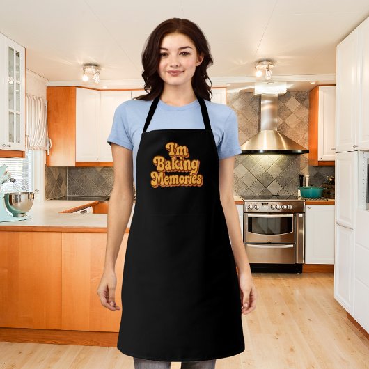 Baking Memories zwart Schort