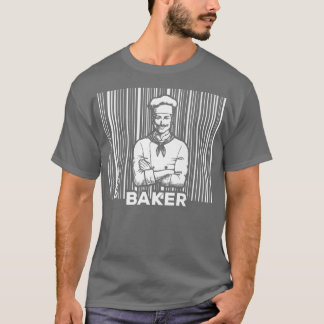 Baking Muffins Cookie Cakes Pastries Barcode Bake T-shirt