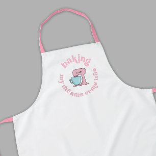 Baking My Dreams Come True Pink Cake Baker Grappig Schort