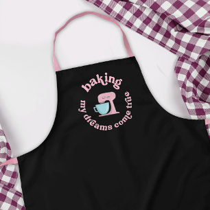Baking My Dreams Come True Pink Cake Baker Grappig Schort