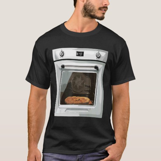Baking Oven Costume Halloween Silvester Hot Furnac T-shirt (Voorkant)