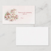 Baking Party Birthday Favor Thank You Insert Visitekaartje (Voorkant / Achterkant)