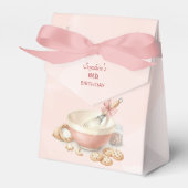 Baking Party Birthday Girls Pink Whisk & Bowl Bedankdoosjes (Voorkant Zijde)