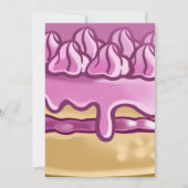 Baking party birthday Invitation Kaart (Achterkant)