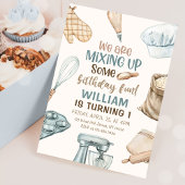 Baking Party Boy Kinder kookverjaardag Kaart