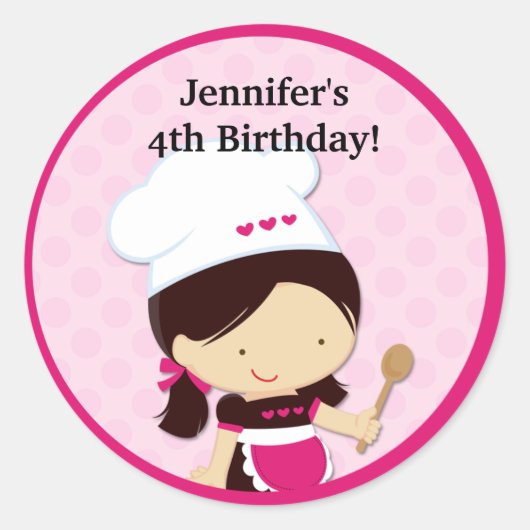 Baking Party Favor Stickers (Voorkant)