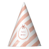 Baking Party Girls Birthday Fun Pink Pastel Feesthoedjes (Voorkant)