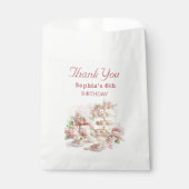 Baking Party Girls Birthday soft pastel cupcakes Bedankzakje (Voorkant)