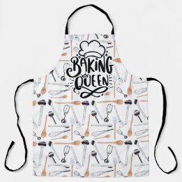 Baking Queen All Over Print Schort