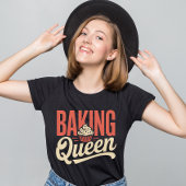Baking Queen - Bakkerij Pastery Chef T-shirt