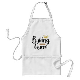 Baking Queen/Fun Baking Quote Standaard Schort
