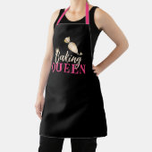 Baking Queen Gold Pastry Piping Bag Black & Roze Schort (Insitu)