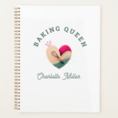 Baking Queen - Hart - Op maat Planner (Voorkant)