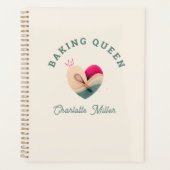 Baking Queen - Hart - Op maat Planner (Voorkant)