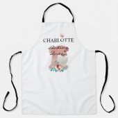 Baking Queen! Küchenmaschine & Blumen Schort (Voorkant)