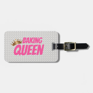 Baking Queen Pattern for Cake and Sweets Lovers Bagagelabel