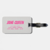 Baking Queen Pattern for Cake and Sweets Lovers Bagagelabel (Achterkant horizontaal)