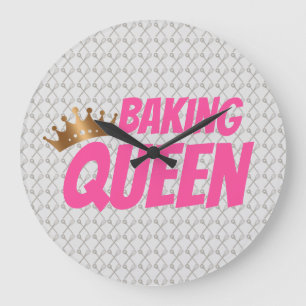 Baking Queen Pattern for Cake and Sweets Lovers Grote Klok