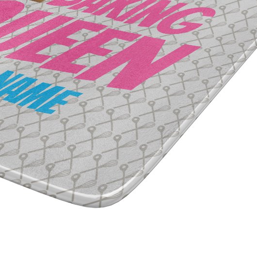 Baking Queen Pattern for Cake and Sweets Lovers Snijplank (Hoek)