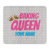 Baking Queen Pattern for Cake and Sweets Lovers Snijplank (Voorkant)