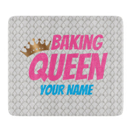 Baking Queen Pattern for Cake and Sweets Lovers Snijplank