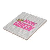 Baking Queen Pattern for Cake and Sweets Lovers Tegeltje (Zijkant)