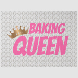 Baking Queen Pattern for Cake and Sweets Lovers Tissuepapier