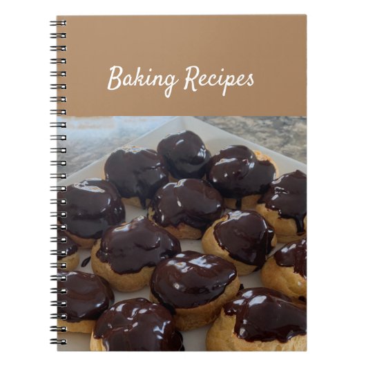 Baking Recipes Cream Puffs Notitieboek (Voorkant)
