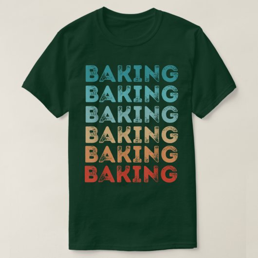 Baking Retro Fathers Day  T-shirt (Design voorkant)