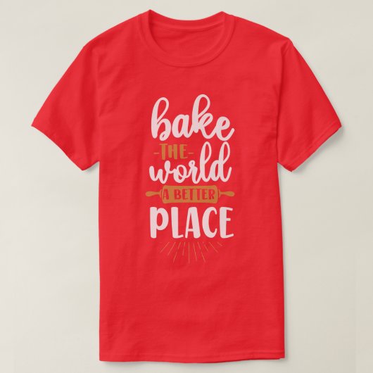 Baking Rolling Pin T-shirt (Design voorkant)