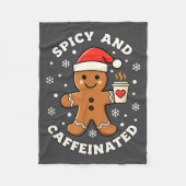 Baking Scy And Caffeinated Gingerbread Coffee Chri Fleece Deken (Voorkant)
