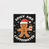 Baking Scy And Caffeinated Gingerbread Coffee Chri Kaart (Voorkant)