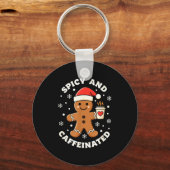 Baking Scy And Caffeinated Gingerbread Coffee Chri Sleutelhanger (Voorkant)