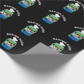 Baking Soda Funny Soda Pop Pun Dark BG Cadeaupapier (Hoek)