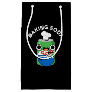 Baking Soda Funny Soda Pop Pun Dark BG Klein Cadeauzakje