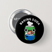 Baking Soda Funny Soda Pop Pun Dark BG Ronde Button 5,7 Cm (Voorkant /achterkant)
