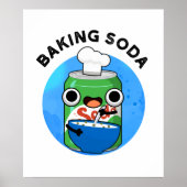 Baking Soda Funny Soda Pop Pun Poster (Voorkant)