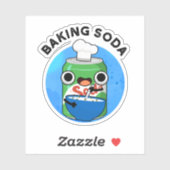 Baking Soda Funny Soda Pop Pun Sticker (Vel)